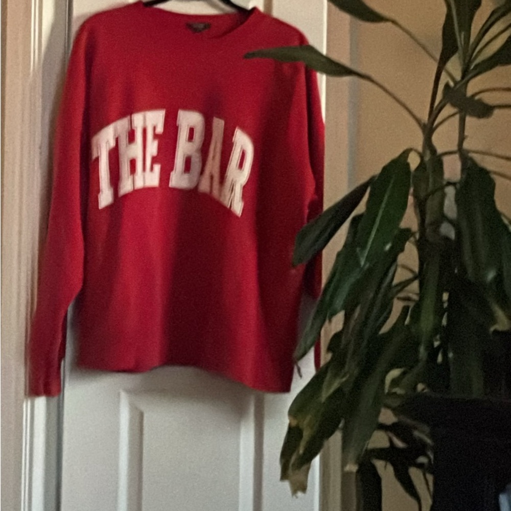Red 'The Bar' Sweatshirt